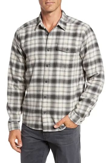 Men's Patagonia Regular Fit Organic Cotton Flannel Shirt, Size Small - Grey | Nordstrom