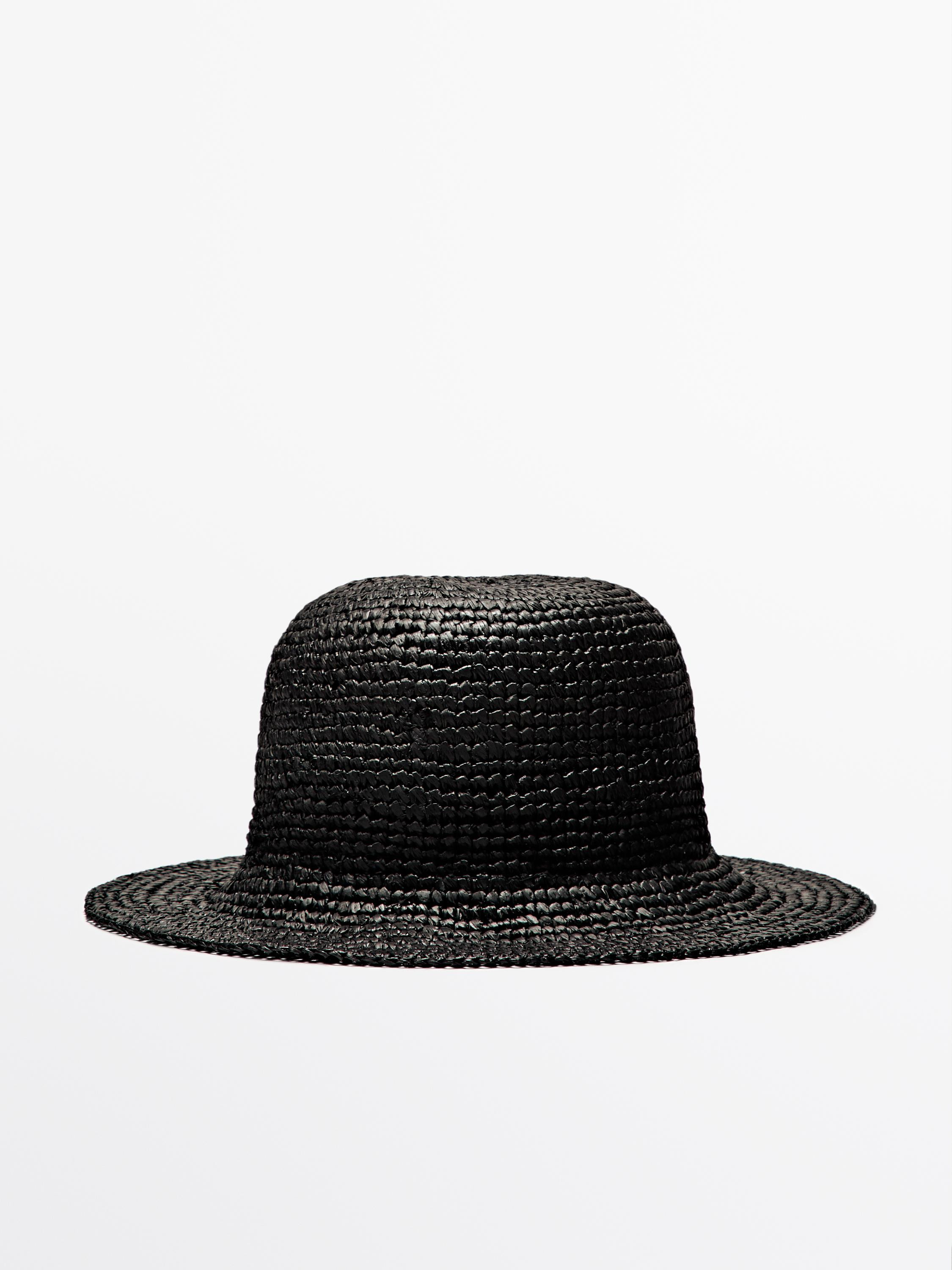 Raffia hat with bow | Massimo Dutti US