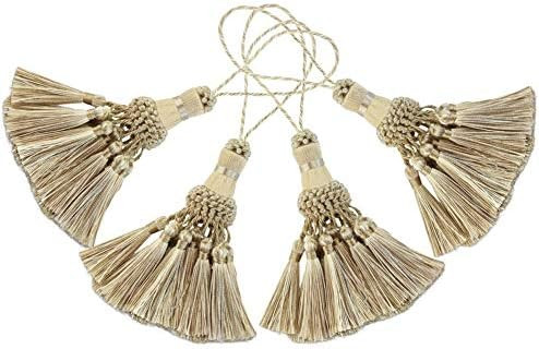 BEL AVENIR Elegant Polyester Tassel Handmade Colorful Craft Tassels Charms for Key Chain Straps D... | Amazon (US)