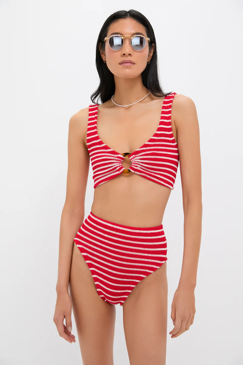 Red and White Striped Nadine Bikini | Tuckernuck (US)
