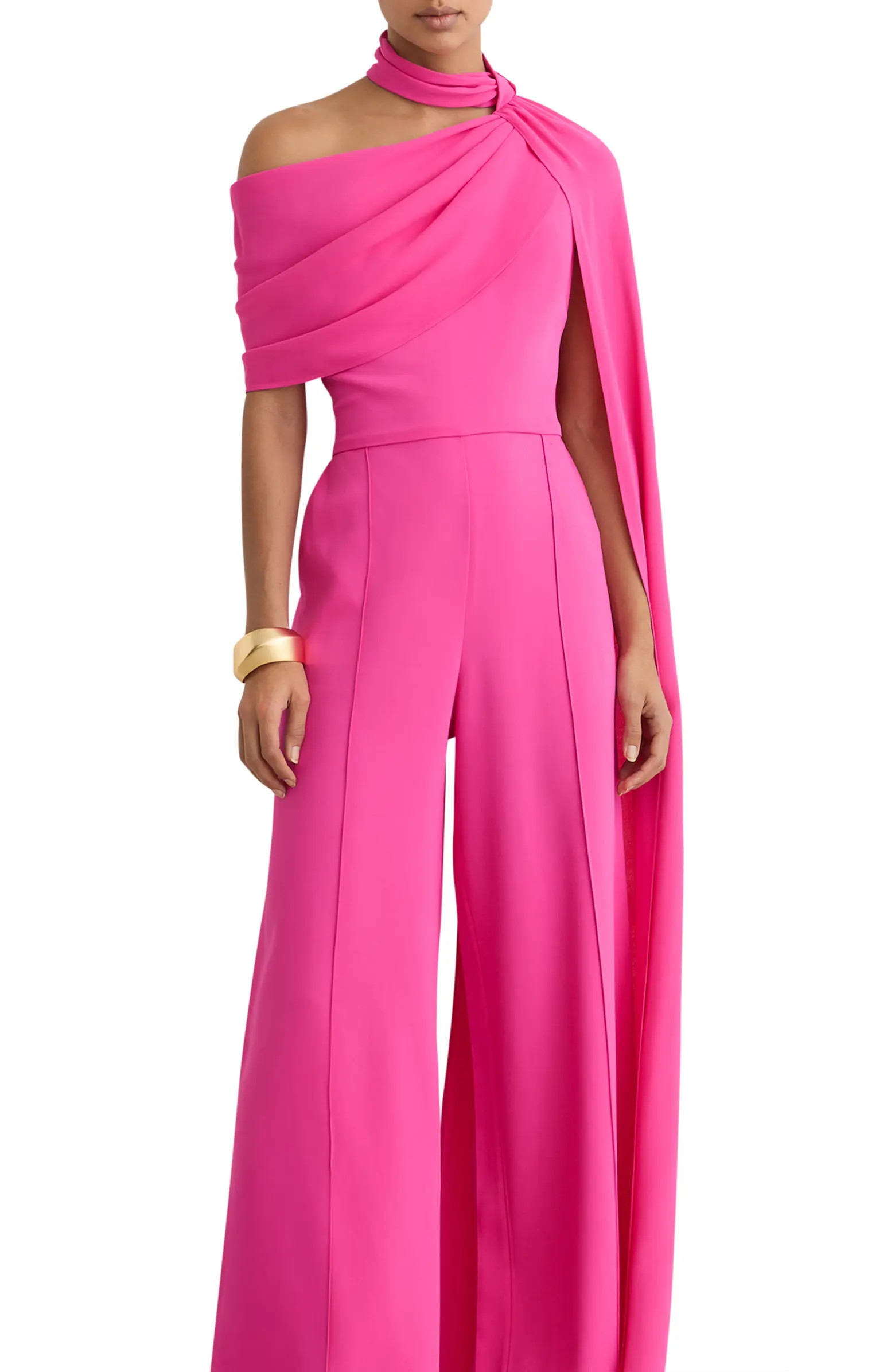 Reiss Carrie One-Shoulder Wide-Leg Jumpsuit | Nordstrom | Nordstrom