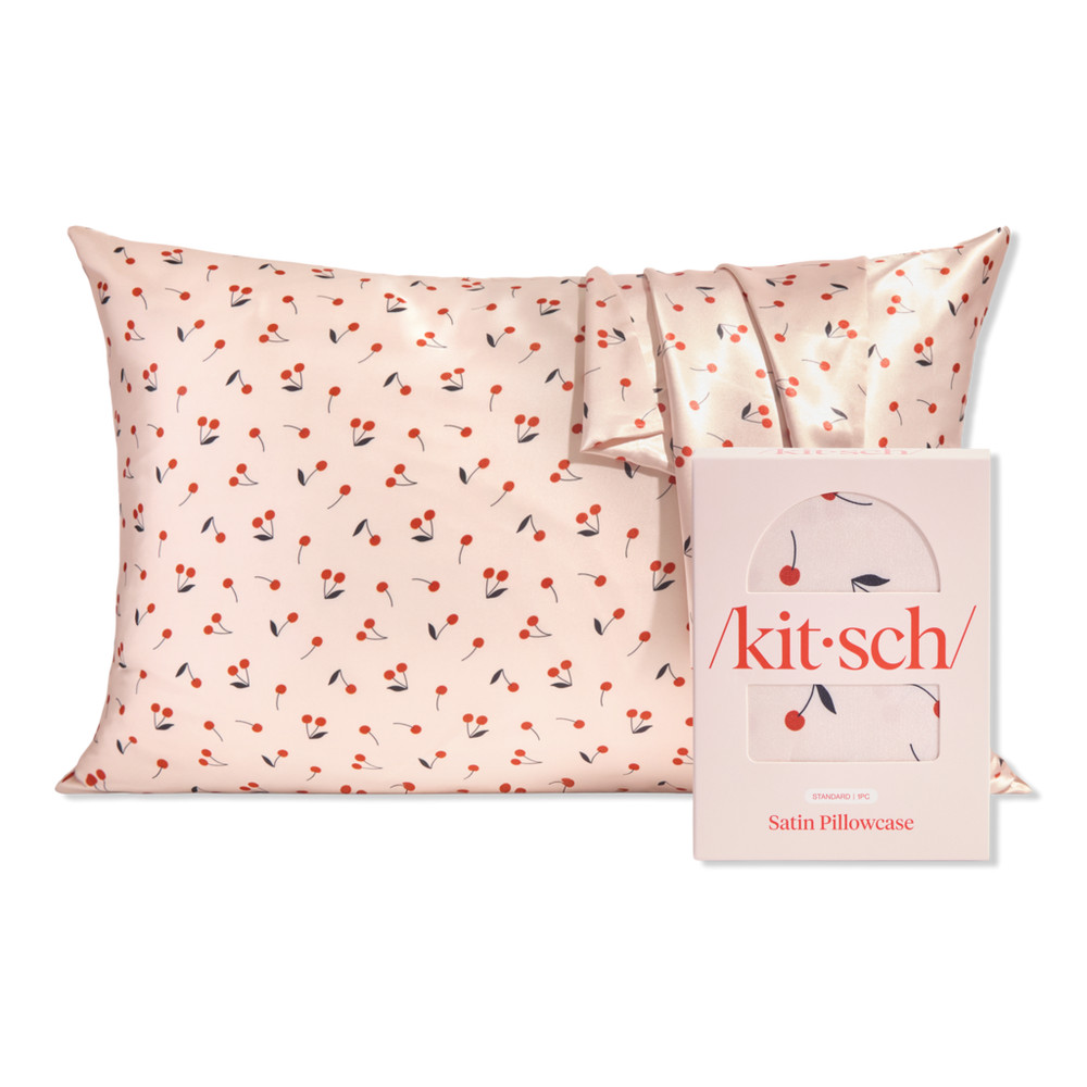 Kitsch Satin Standard Pillowcase - Cherry Print | Ulta