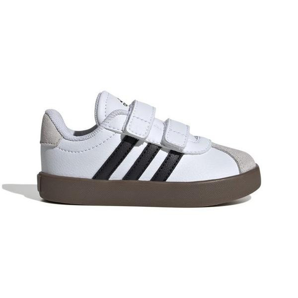Boys' adidas VL Court 3.0 CF Sneakers Toddler 10T Regular White/Black/Grey Heather | Scheels Sports