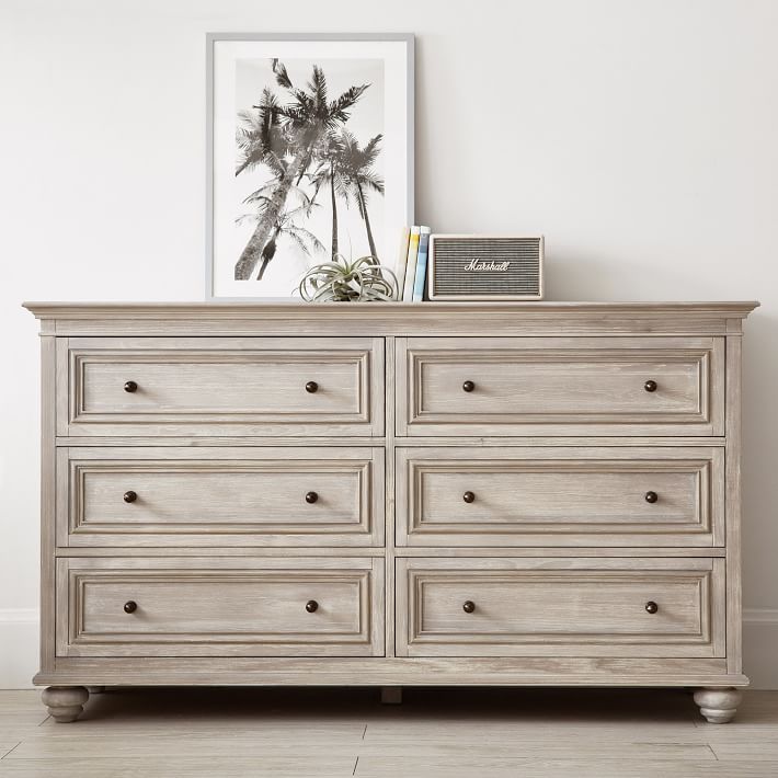 Chelsea 6-Drawer Wide Dresser | Pottery Barn Teen