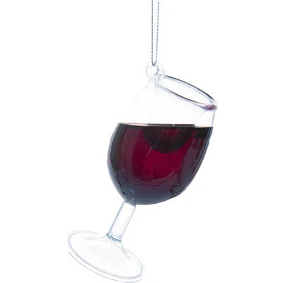 Merry Merlot Wine Glass Hanging Figurine Ornament | Wayfair North America