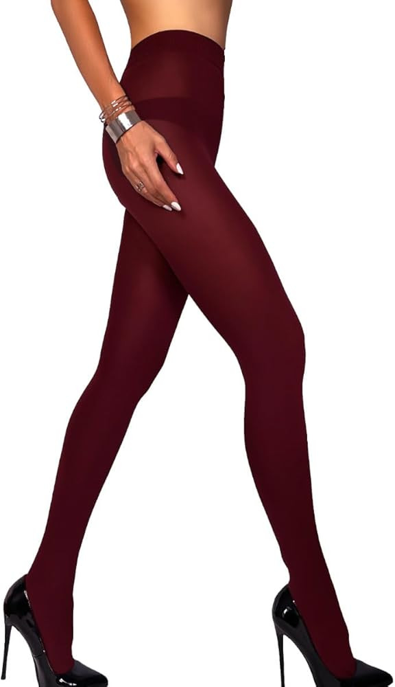 Charm and Attitude Women's Tights Warm Opaque Pantyhose Stockings - Made in EU | Amazon (US)