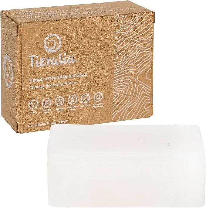 Tieralia - Handcrafted Dish Bar Soap - Plant-Based & Biodegradable - 5.64oz | Amazon (US)