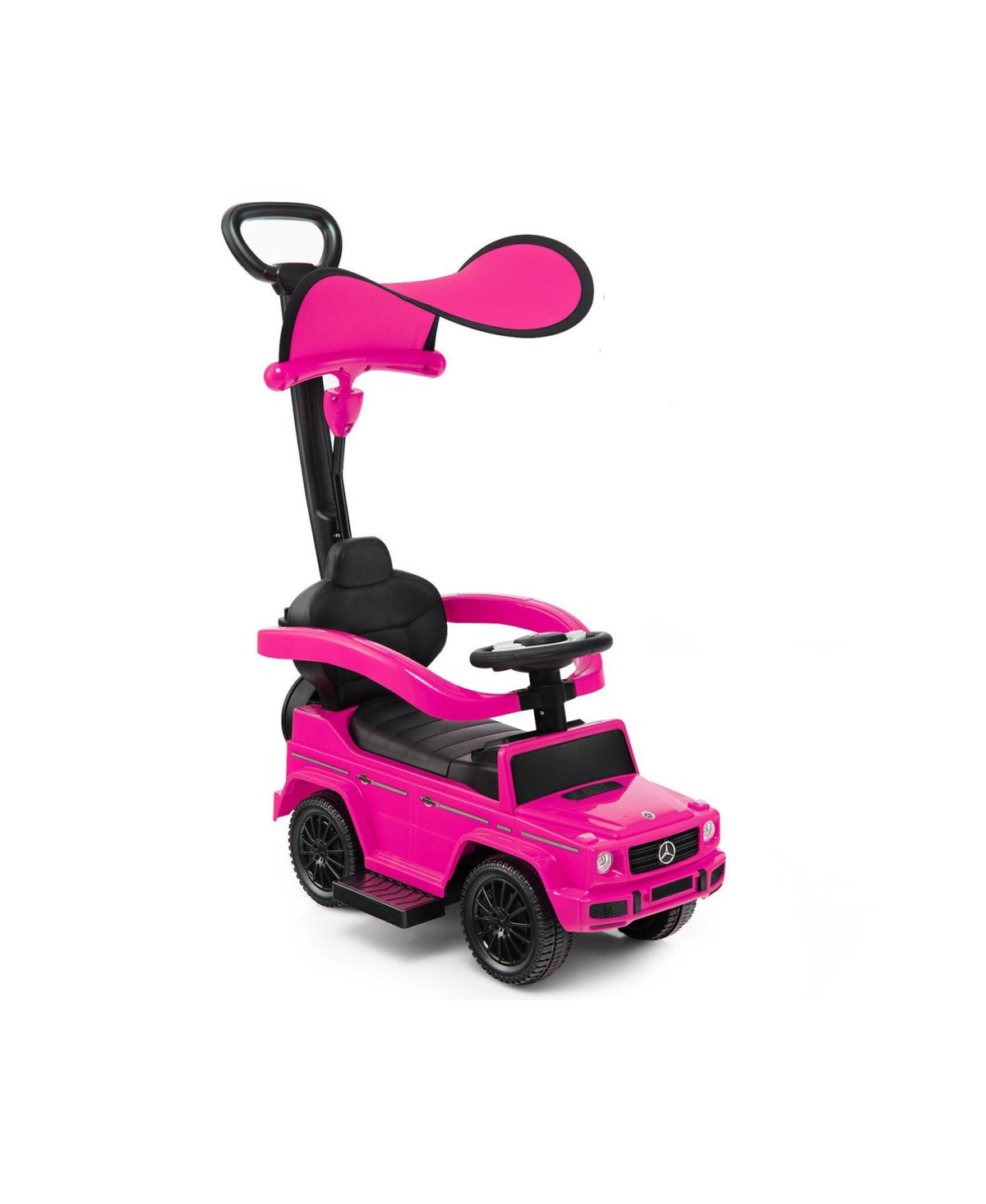 Skonyon 3-In-1 Kids Ride on Mercedes Benz G350 Push Car with Canopy - Pink | Macy's