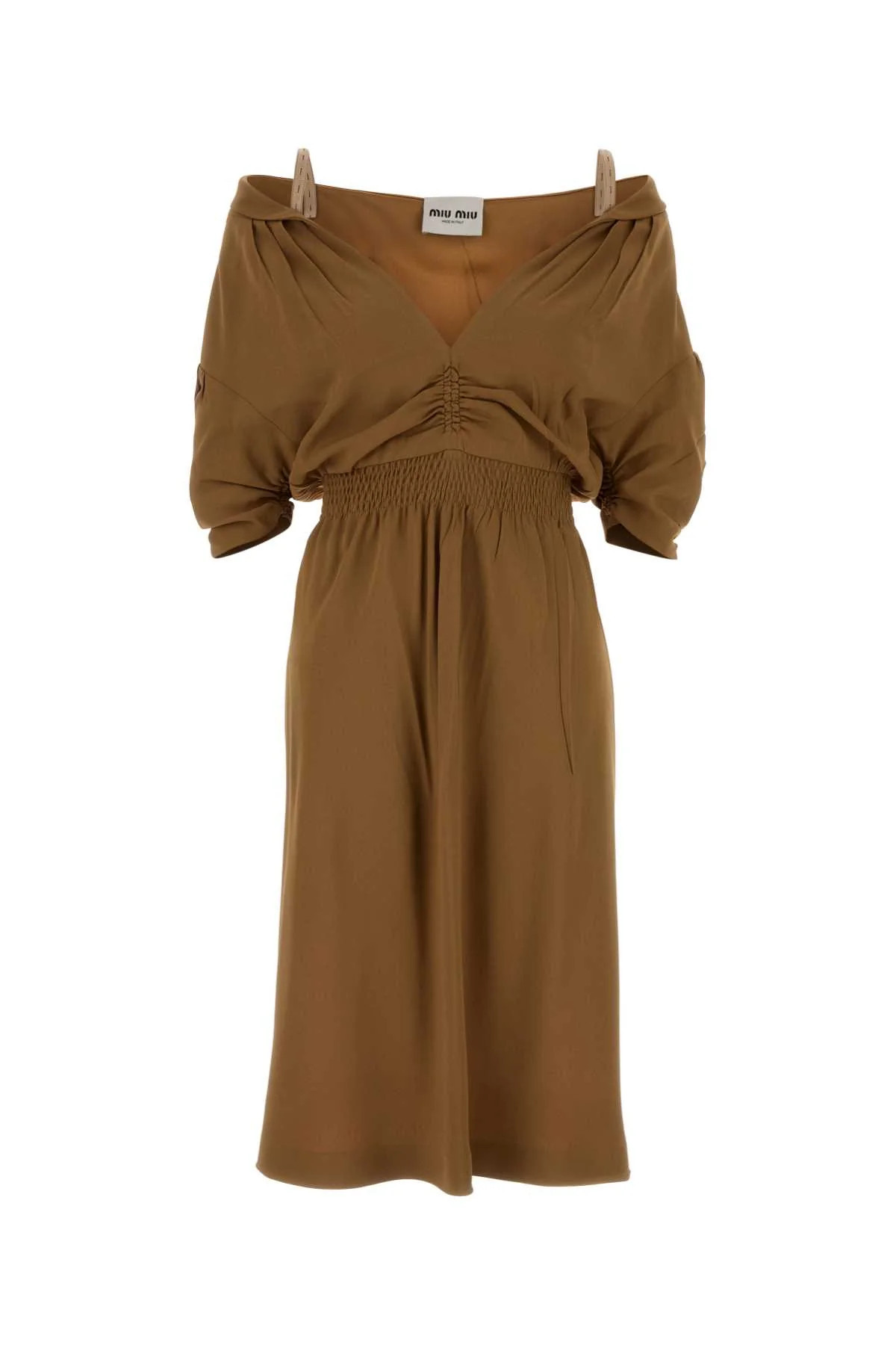 Miu Miu Abiti Dress — Beige - 42 | Italist Inc.