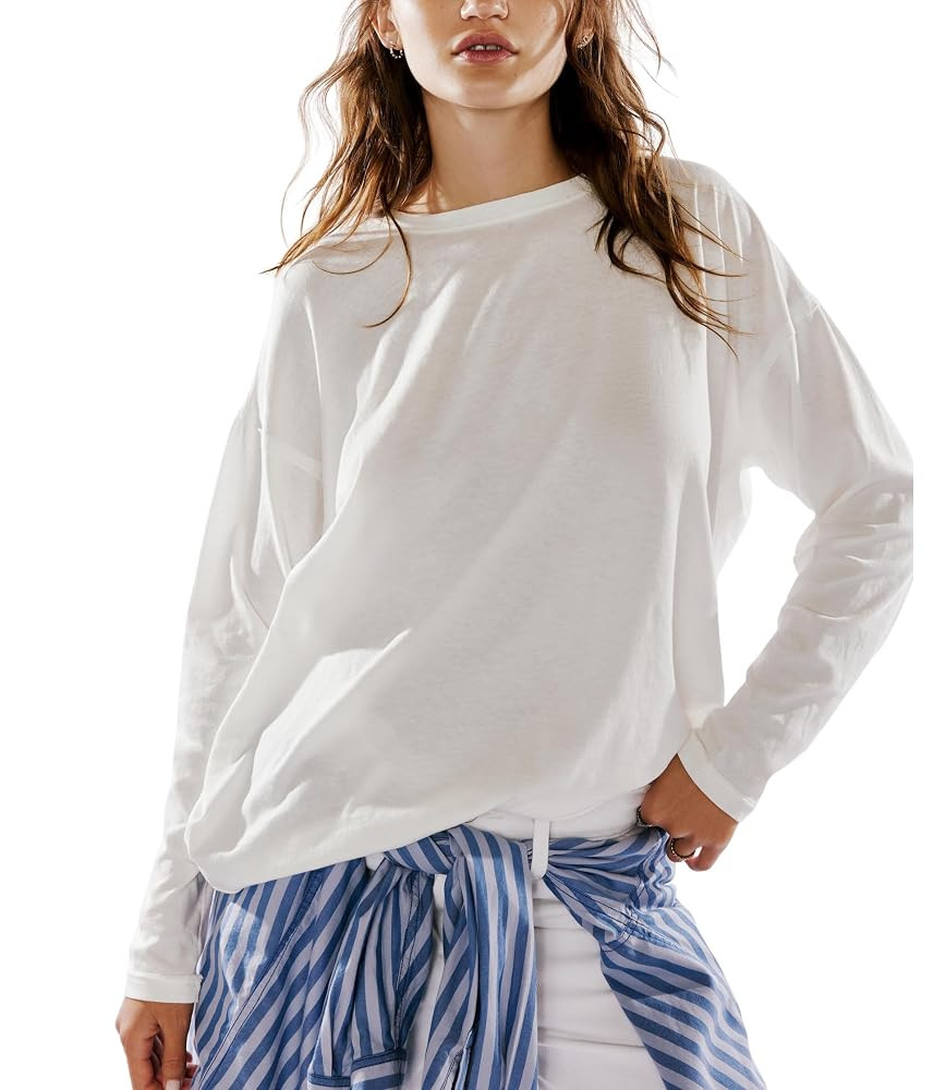 Free People Women's Nina Tee Long Sleeve | Amazon (US)