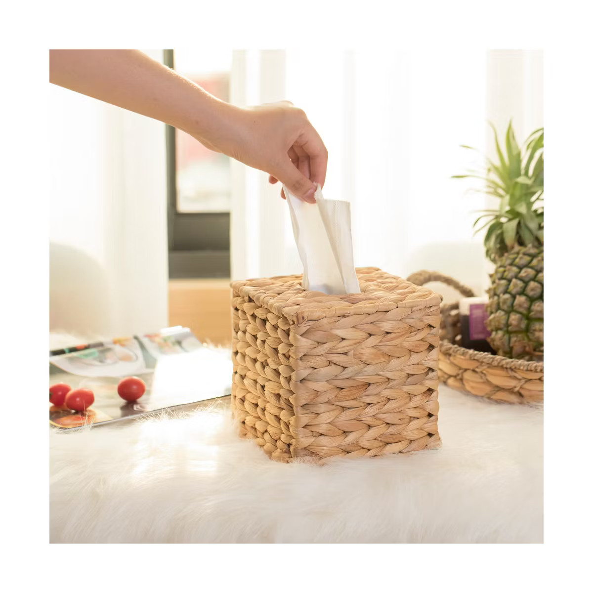 Water Hyacinth Wicker Tissue Box Cover | Target