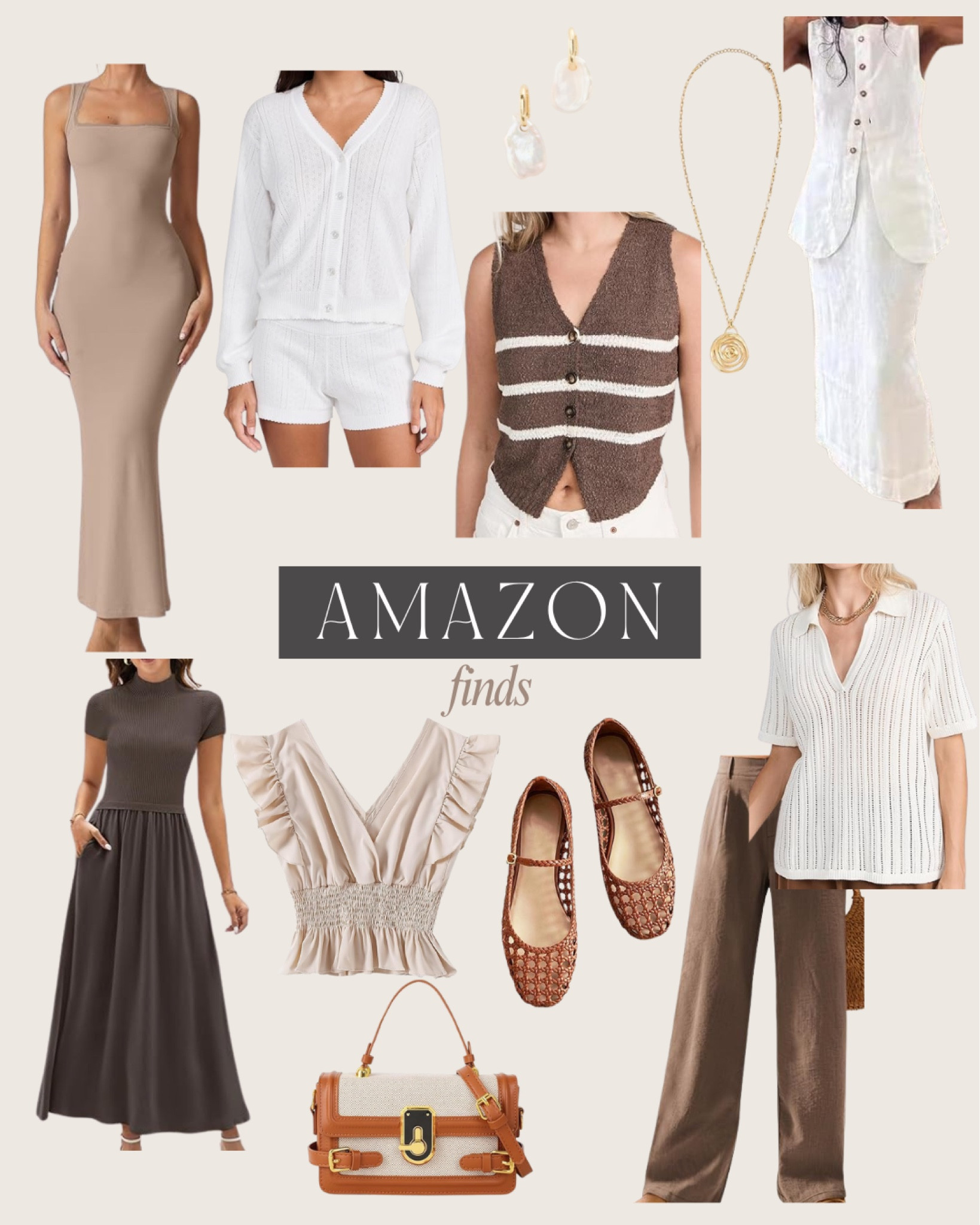 Amazon favorites 🫶🏻

Casual outfit, outfit ideas, elegant style, minimal style, fashion inspo, neutral style, Amazon fashion, Amazon finds, ootd, basics, street style, neutral outfits, summer outfit, summer style, summer fashion, summer outfits, styling ideas, what to wear, chic style, outfit inspo, simple outfits, resort wear, vacation outfit, summer dress, maxi dress, maxi skirt, matching set, two piece outfit, flats, vest, pajama set, purse

#LTKShoeCrush #LTKFindsUnder50 #LTKStyleTip