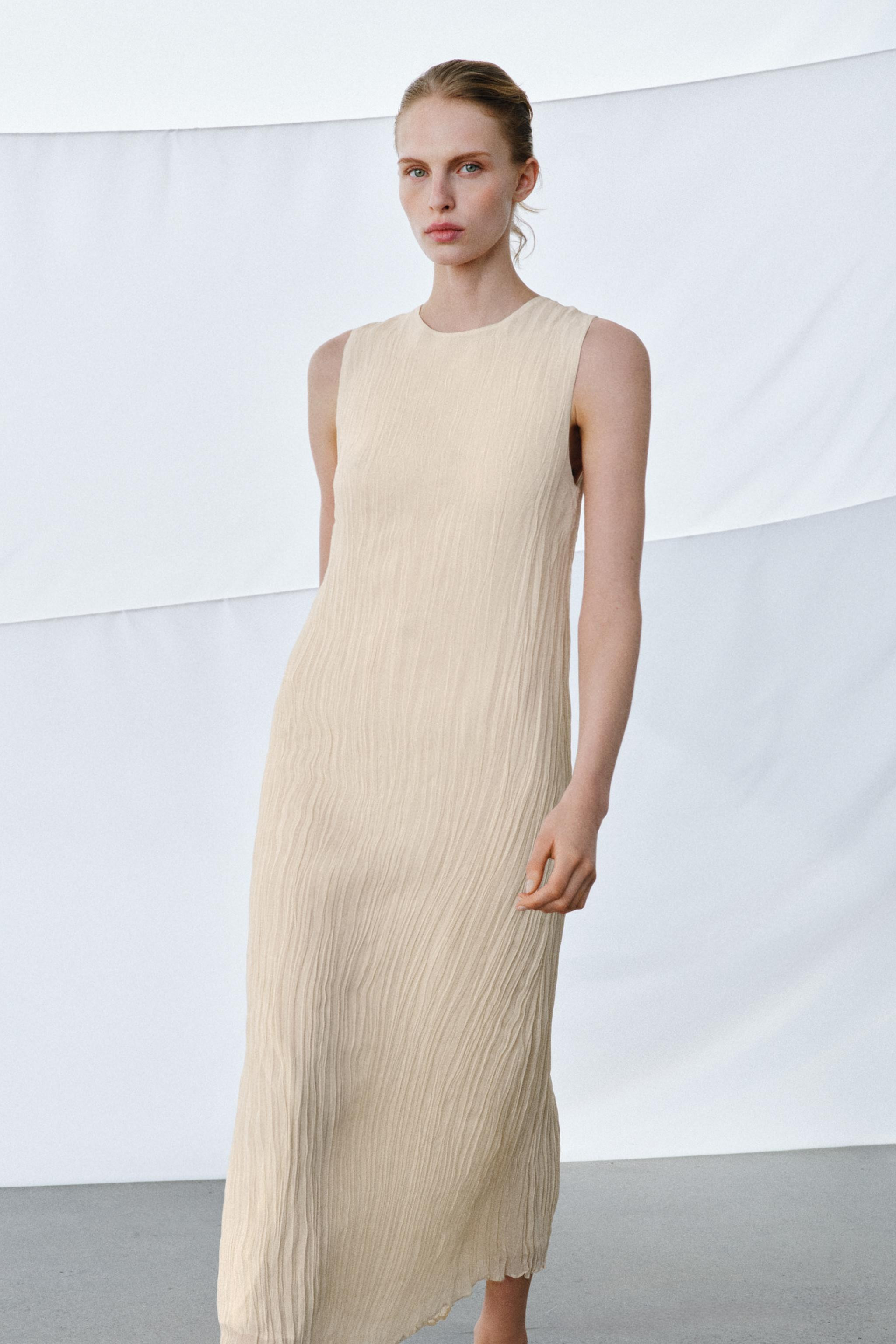 COMBINATION DRESS WITH DETACHABLE OVERLAY ZW COLLECTION | Zara US