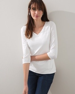 High Wide V-neck Tee | Chico's