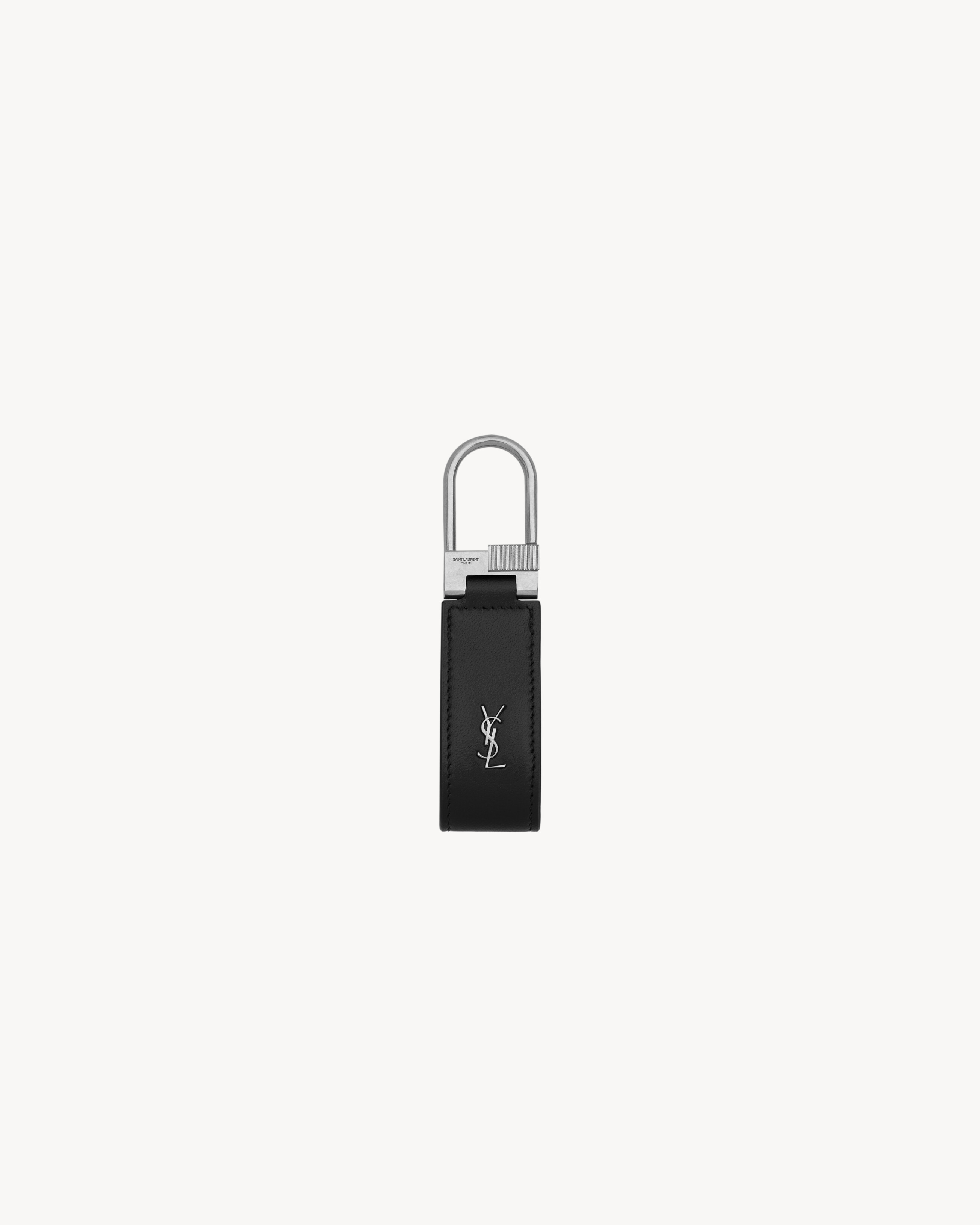 tiny cassandre keyring in shiny leather | Saint Laurent Inc. (Global)