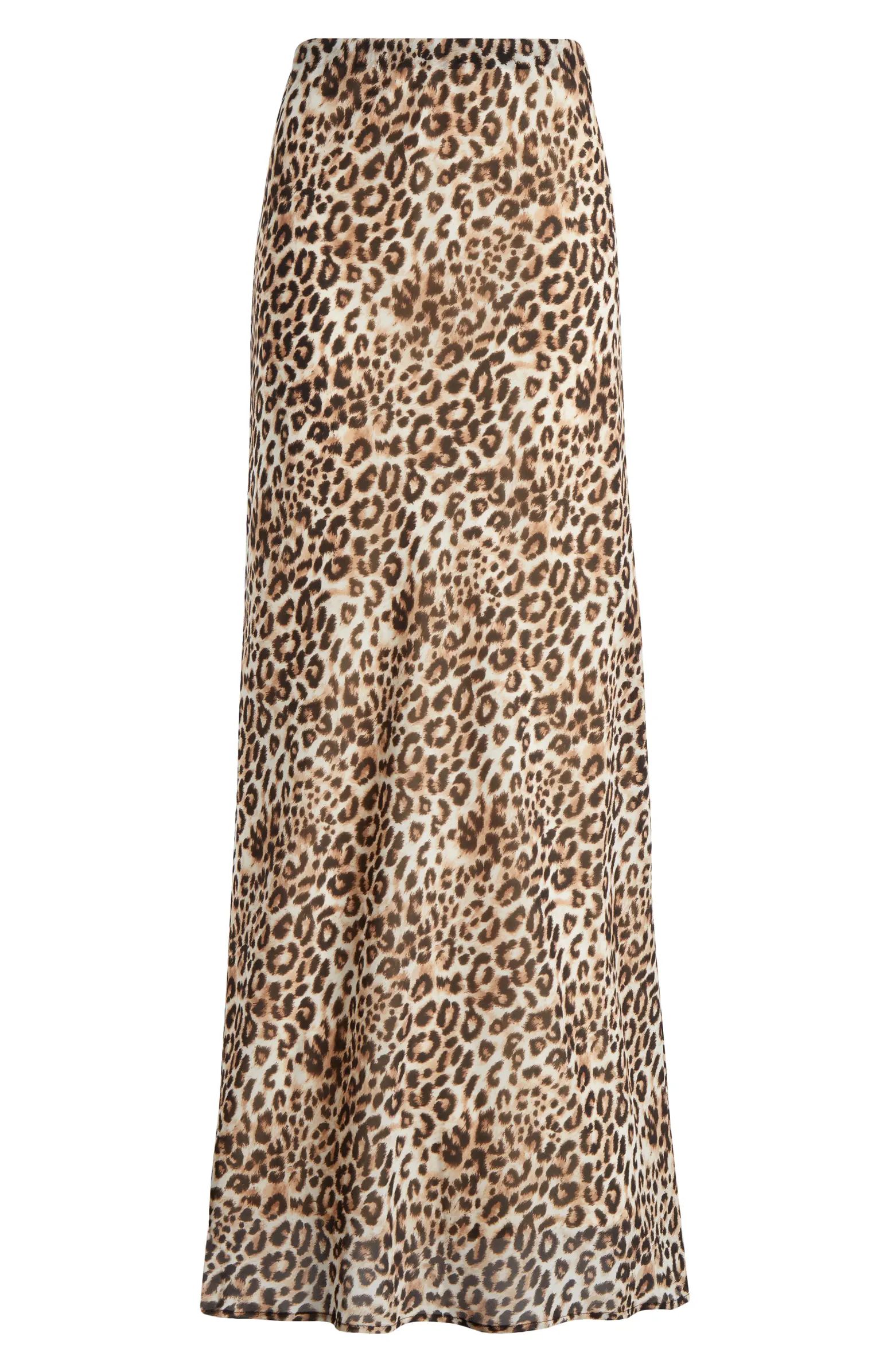 Mae Leopard Print Maxi Skirt | Nordstrom