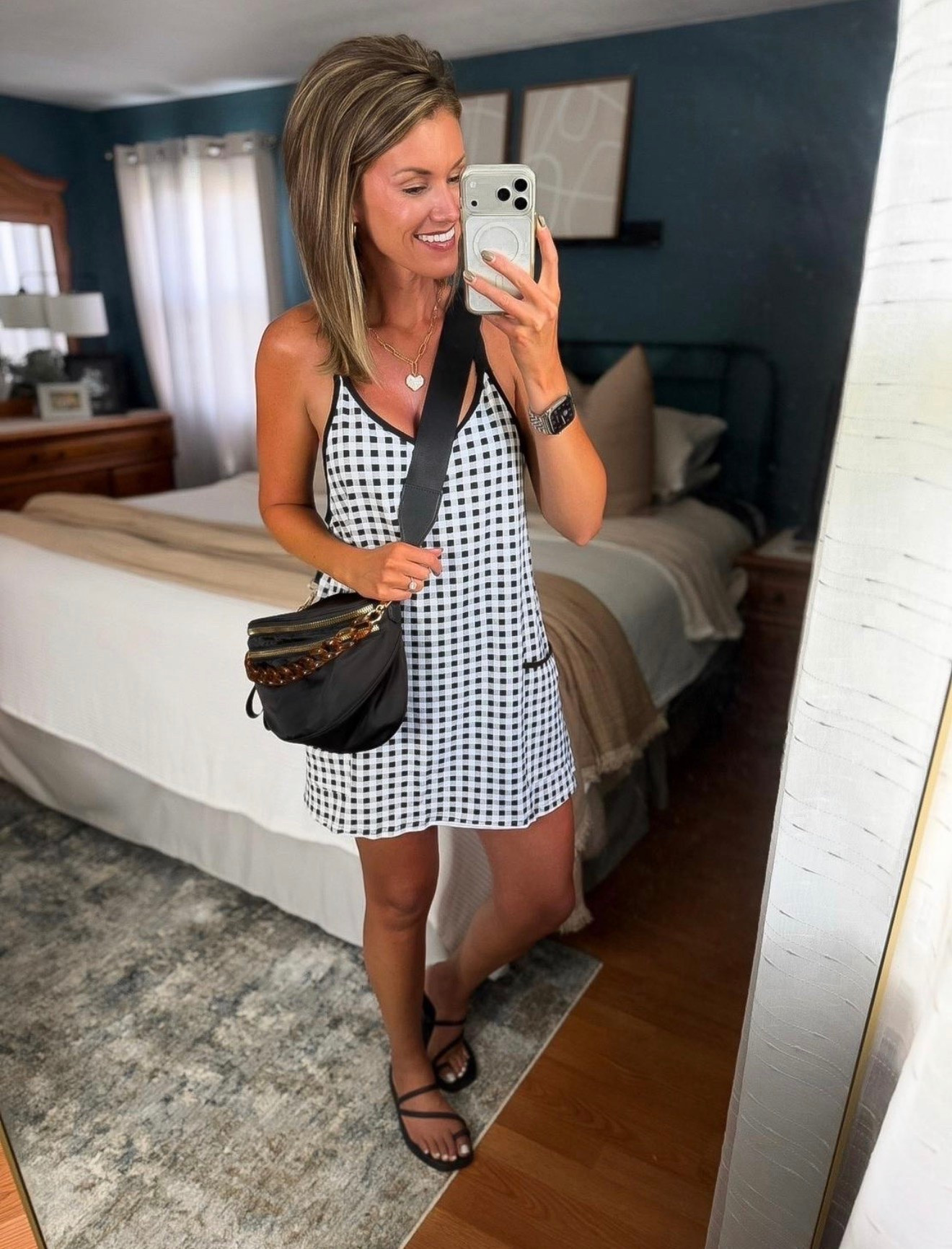My favorite style of Amazon athletic dress now is available in this cute plaid print. 
Wearing medium

#LTKOver40 #LTKSeasonal #LTKootd
