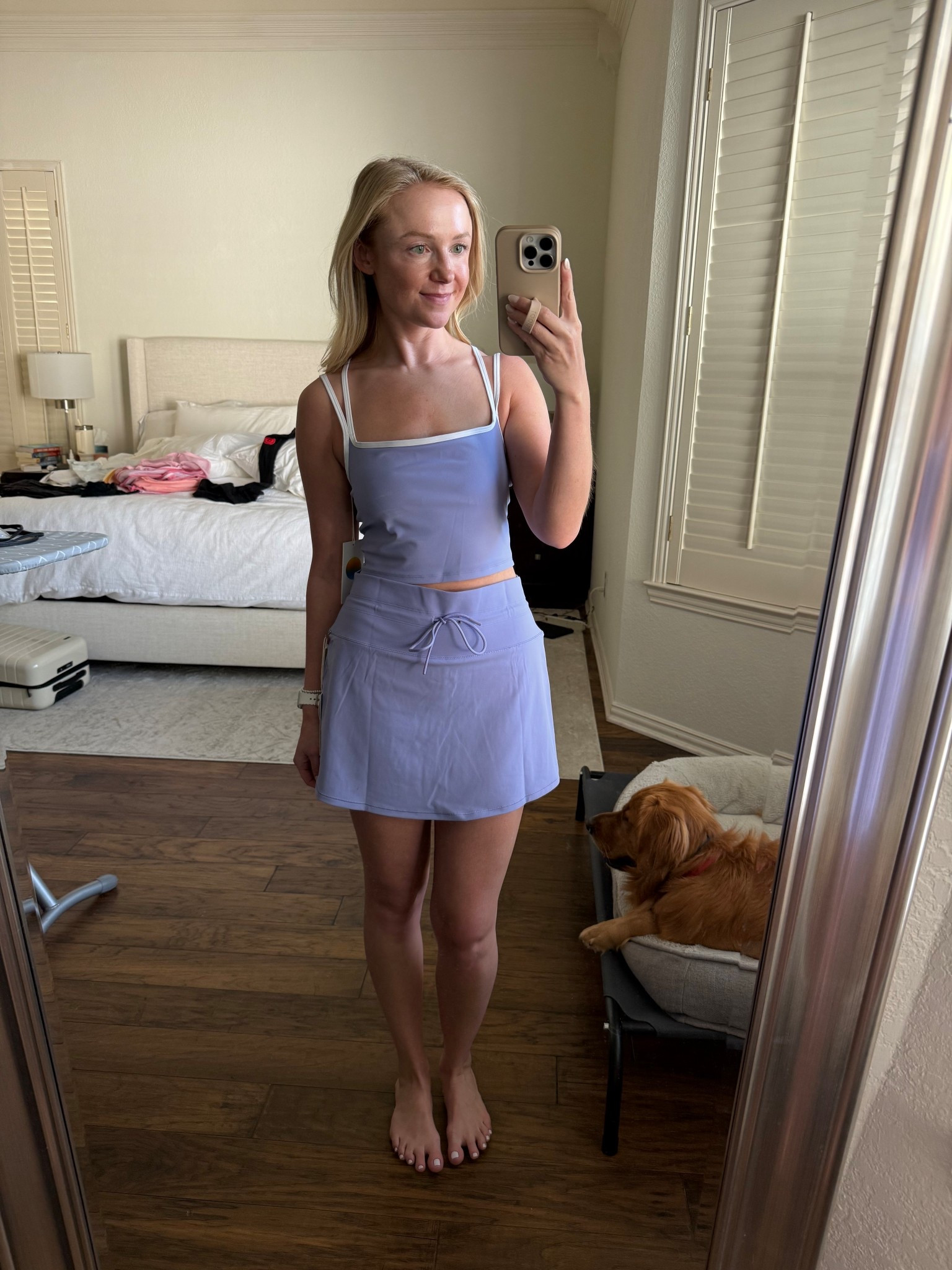 The cutest new lavender set from Vuori! Wearing a S but could use an XS in both! 

#LTKootd #LTKfitnessgoals #LTKSeasonal