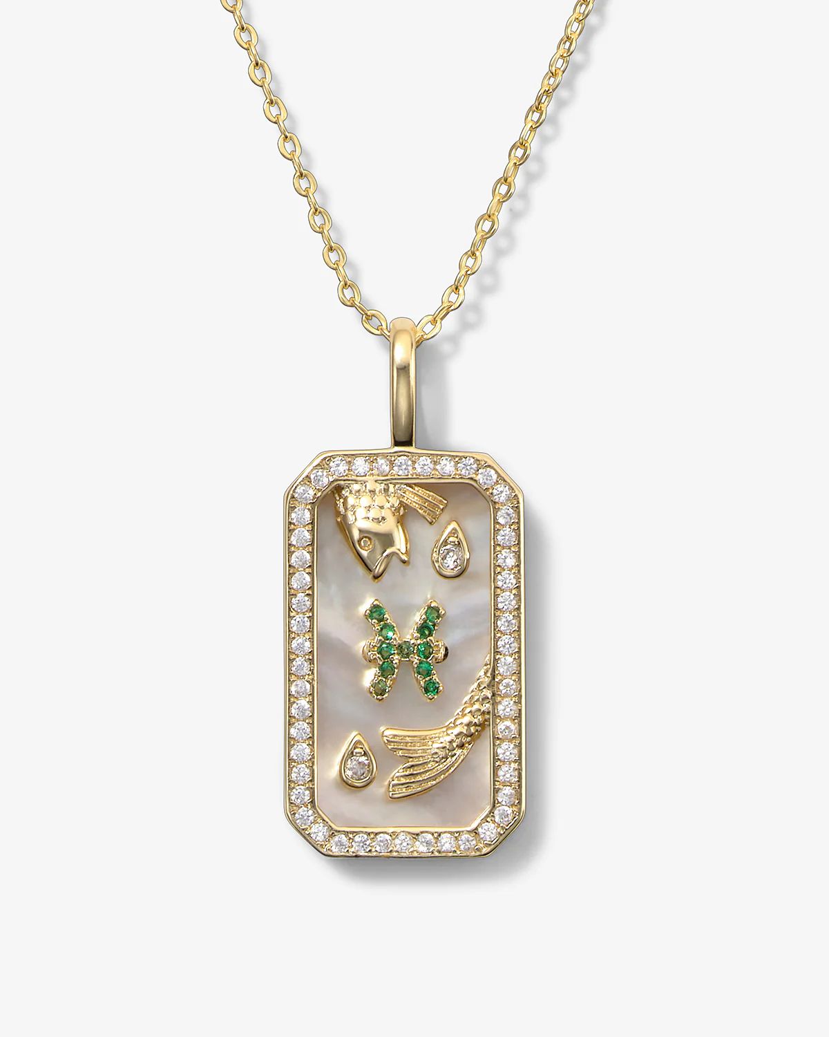 Zodiac Amulet Necklace - Gold | Melinda Maria