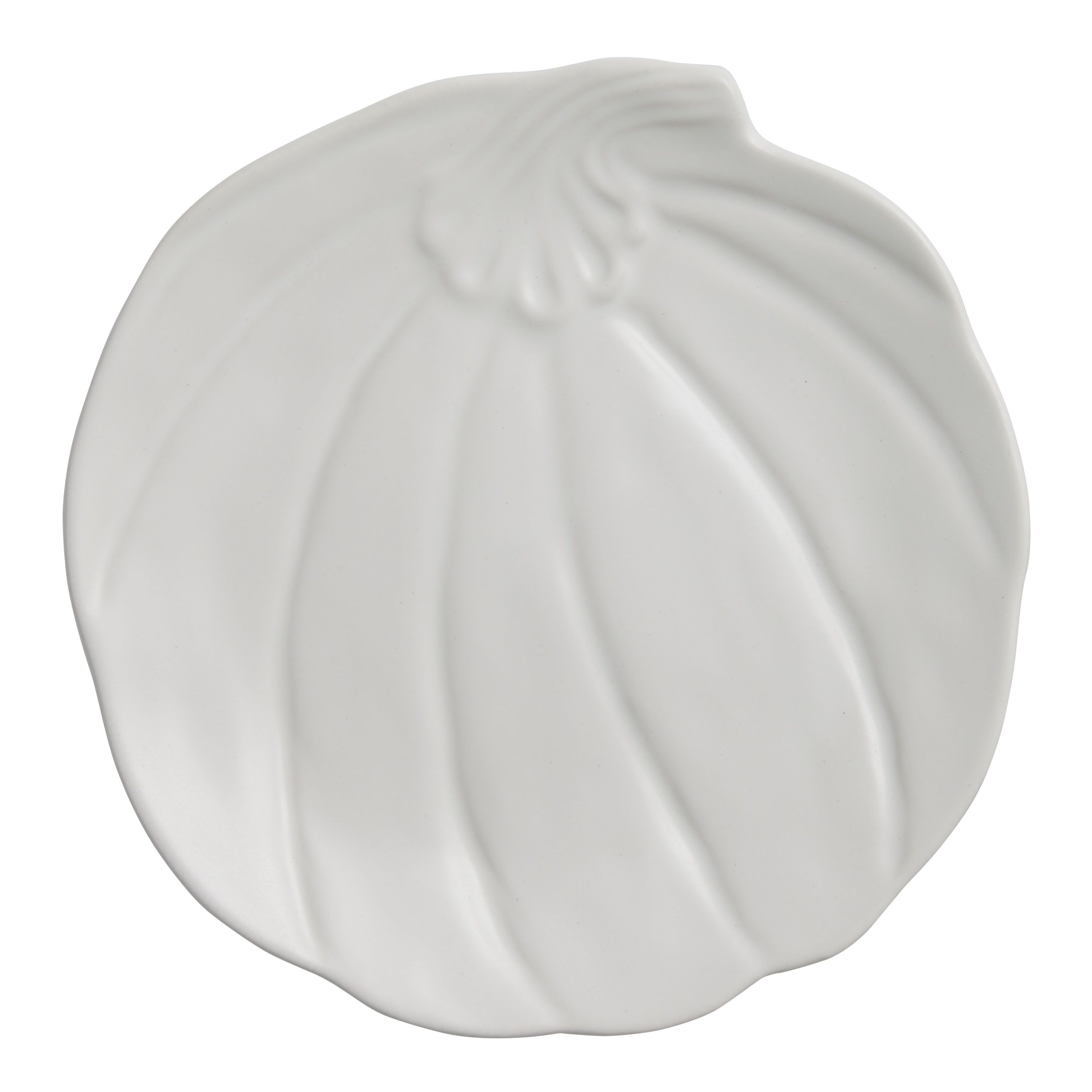 White Pumpkin Figural Appetizer Plate | World Market
