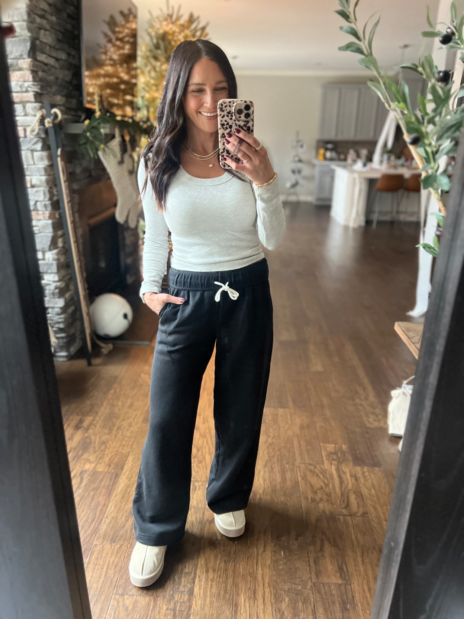 The comfiest basics! I have these sweatpants in 3 colors and wear them constantly! This ribbed tee comes in 2 colors and is a great layering piece or to wear alone. Wearing a small in the top and XS in the pants.



#LTKPetite #LTKOver40