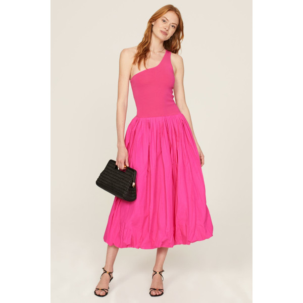 Derek Lam Collective Pink One Shoulder Dress pink | Rent the Runway