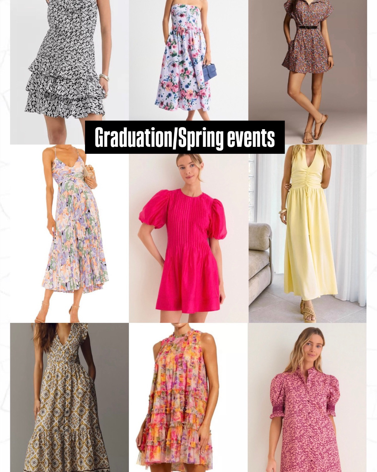 We’ve been getting requests for graduation & spring event dresses. Elevated but not too fancy. All of these are gorgeous options we would wear. 
👉🏻Colorful & pretty statement details. 

#LTKSeasonal #LTKmomlife
