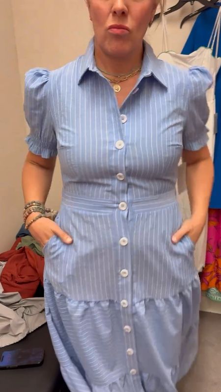 New from Nordstrom 🙌🏼 blue and white striped tiered shirt dress. Runs tts- Allison wearing a medium here. 




Graduation dress
Spring dress
Button down shirt dress

#LTKVideo #LTKstyletip #LTKfindsunder100