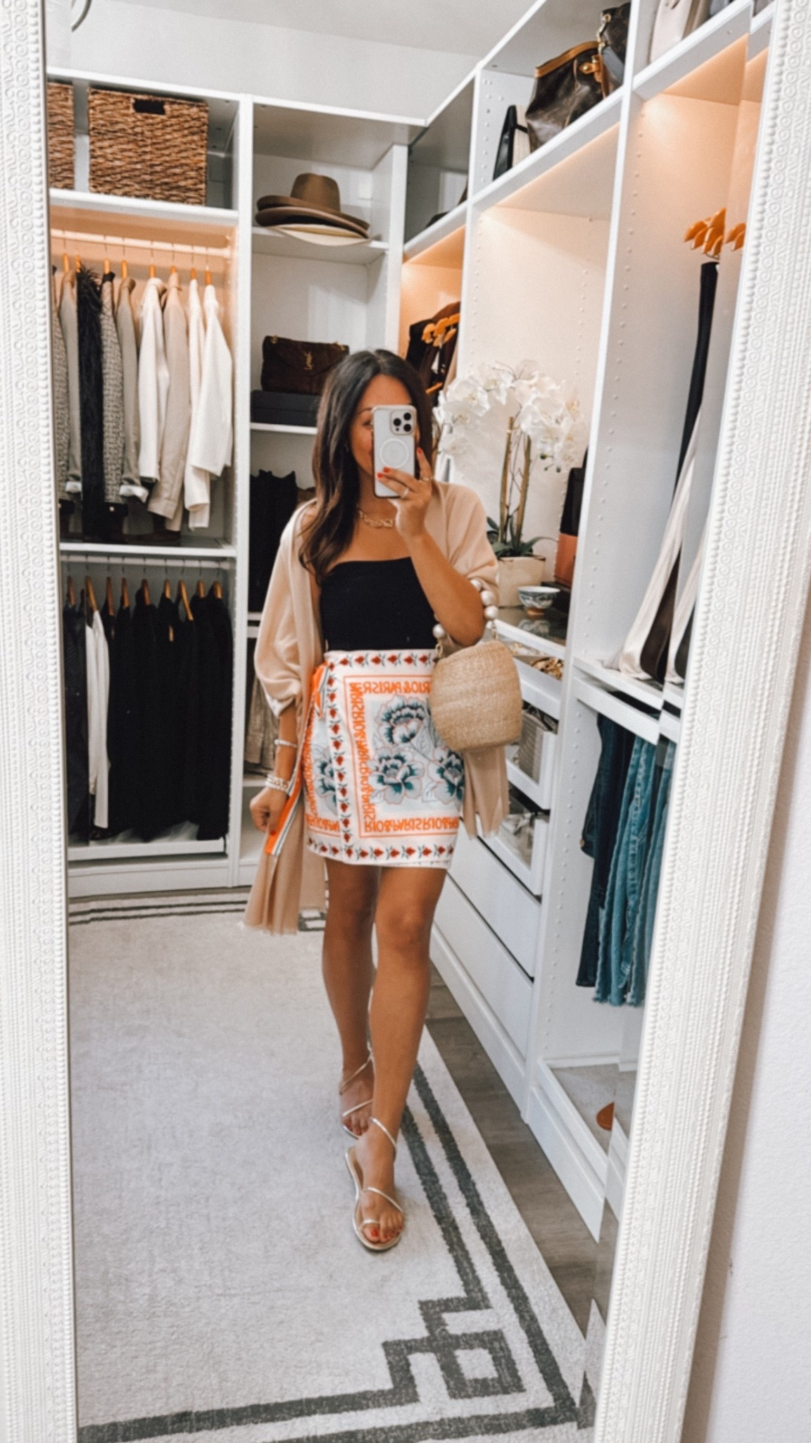 Wrap Skirt is an Amazon find! Farm Rio vibes $25 - perfect for vacation ☀️ wearing a small

#LTKOver40 #LTKStyleTip