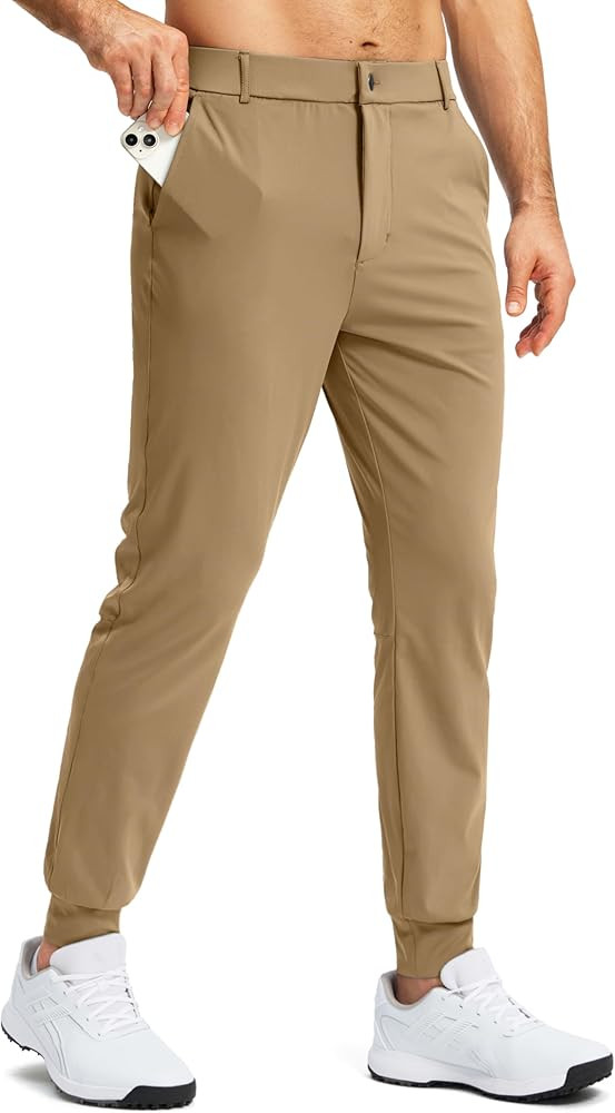 G Gradual Men's Stretch Golf Joggers with 3 Pockets Slim Fit Sweatpants Work Dress Casual Pants f... | Amazon (US)