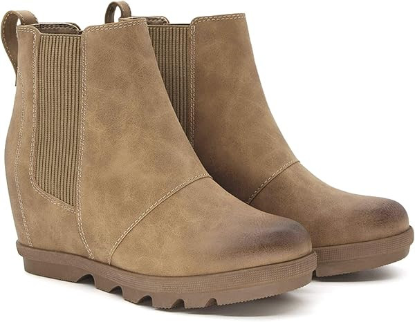 Women's Hidden Heel Chelsea Ankle Wedge Boots | Amazon (US)