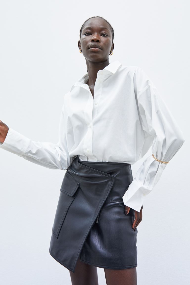 Oversized Cotton Shirt | H&M (US + CA)