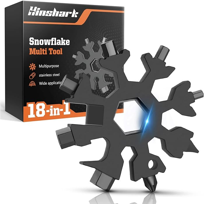 Stocking Stuffers Gifts for Men 18-in-1 Snowflake Multitool, Christmas Birthday Gifts for Men Dad... | Amazon (US)