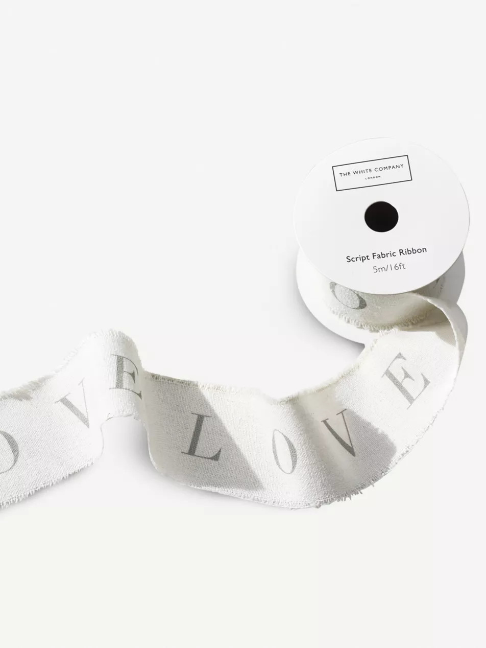 Love script linen ribbon 5m | Selfridges