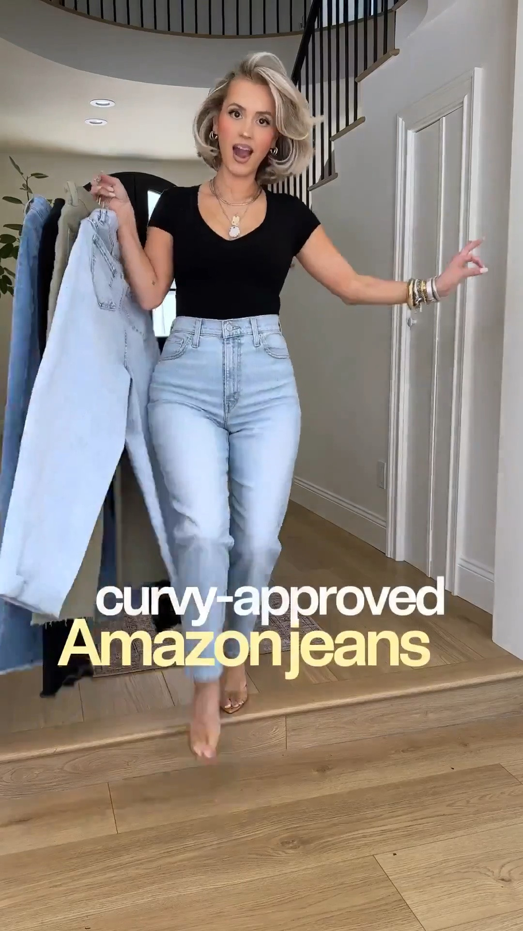 Curvy & petite approved stretch jeans from Amazon! 🙌🏼🔥🌶️ i’m wearing a size small or size 4

#LTKootd #LTKgrwm #LTKPetite