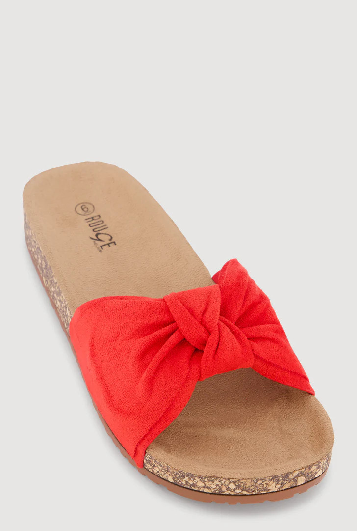 Bow Band Footbed Sandals | Rainbow Shops