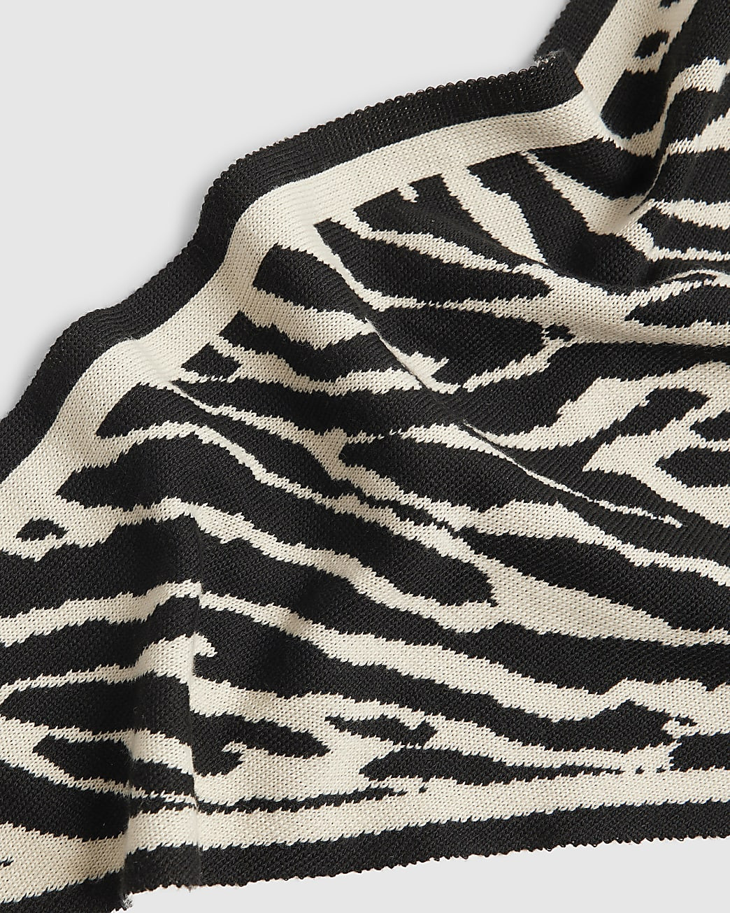 White Zebra Print Scarf | River Island UK & IE