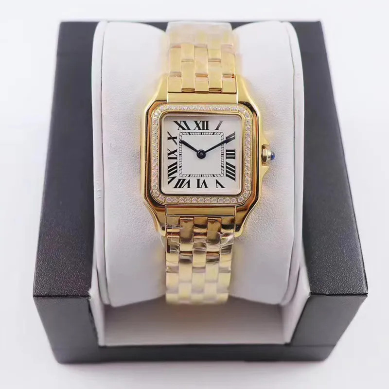 Luxury Watch Womens Watch Square Watches Designer Diamond Watchs Premium Quartz Movement Size 27X... | DHGate