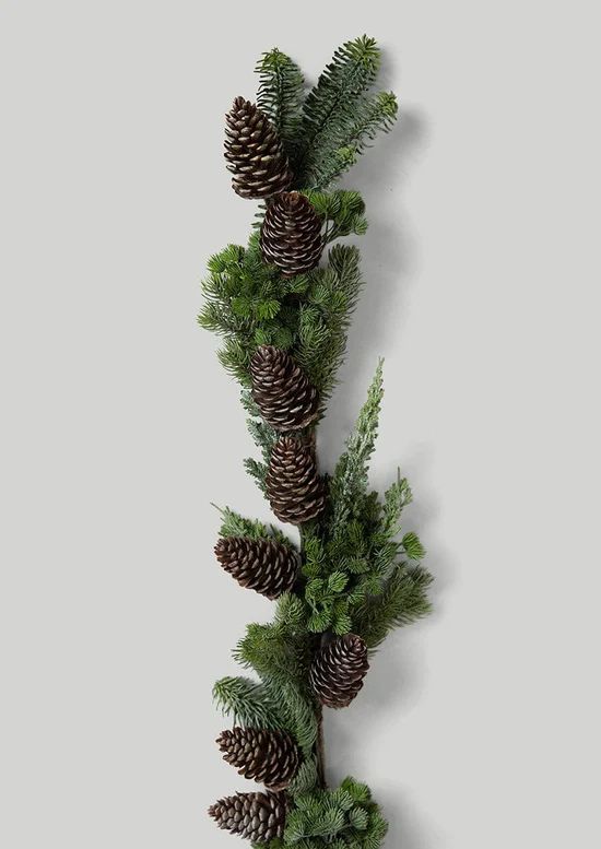 Real Touch Spruce and Pine Cone Garland - 48" | Afloral