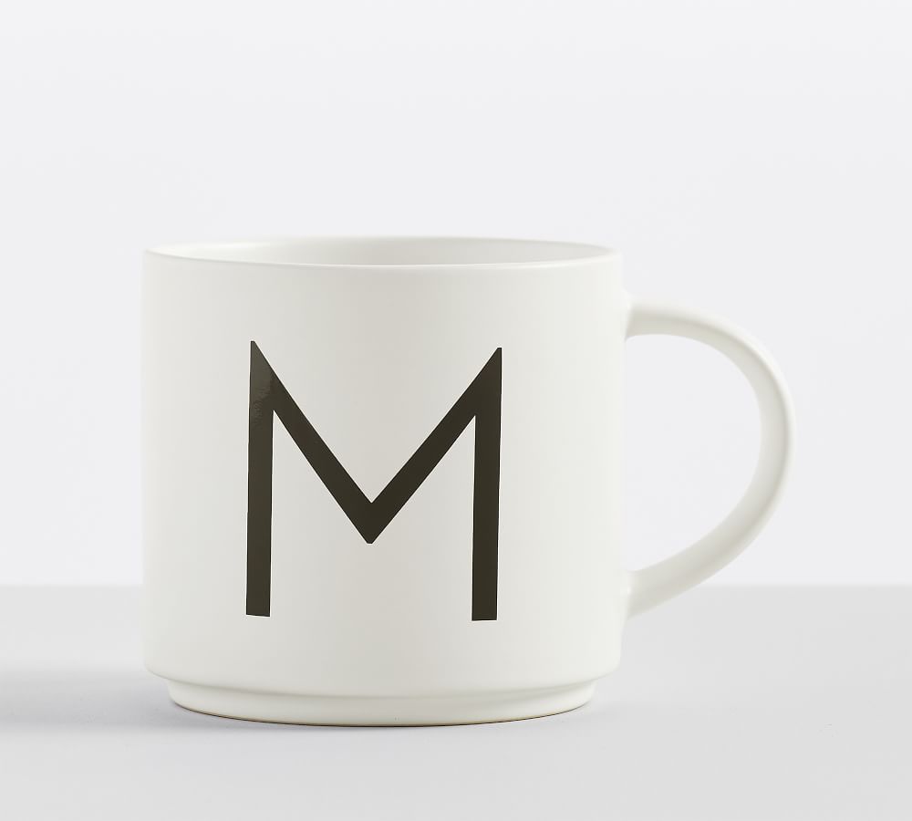 Mason Stoneware Alphabet Mug - M | Pottery Barn (US)