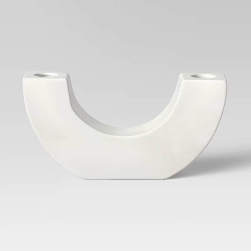 Marble U Shaped Candleholder - Threshold™ | Target