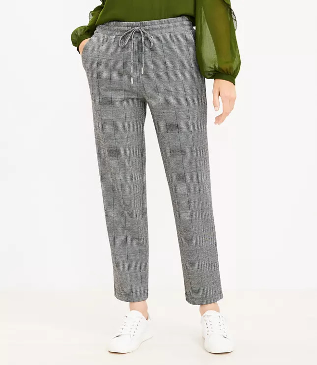 Windowpane Jogger Pants | LOFT