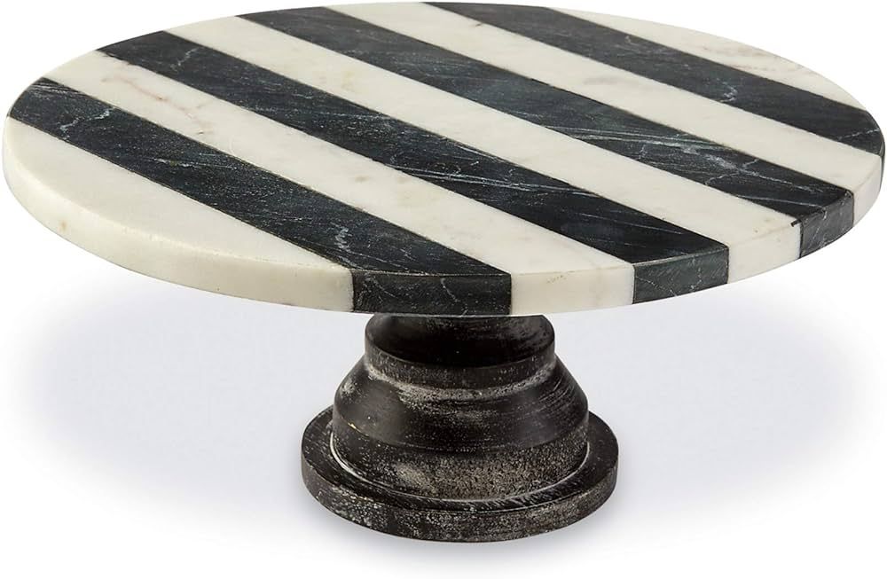 Black and White Marble Cake Pedestal | Amazon (US)
