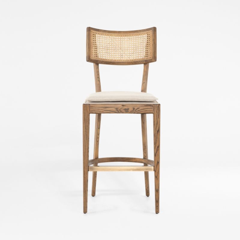 Libby Natural Cane Counter Stool + Reviews | Crate and Barrel | Crate & Barrel