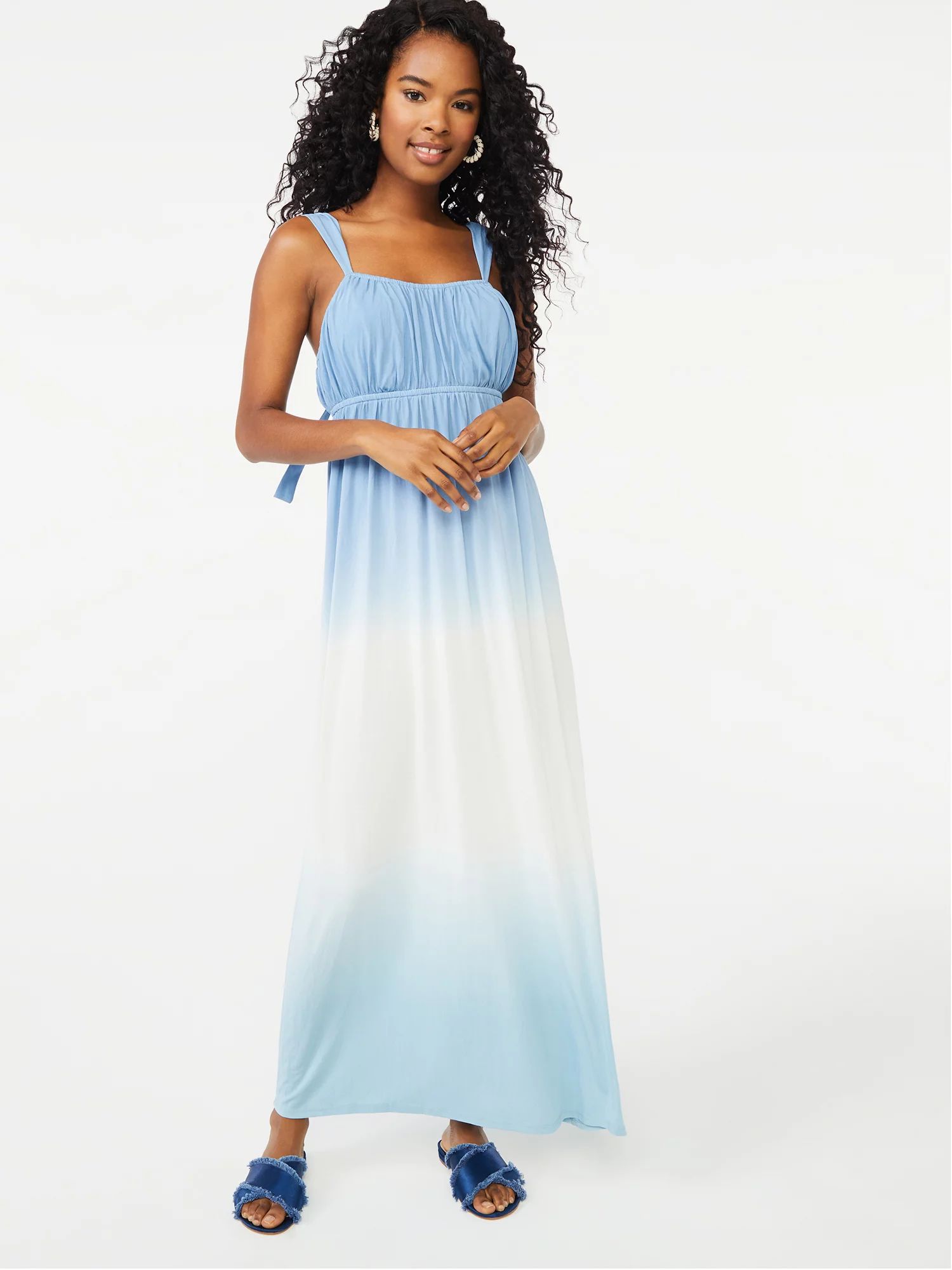 Scoop Women's Empire Maxi Dress - Walmart.com | Walmart (US)