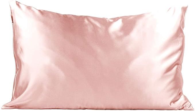 Kitsch 100% Satin Pillowcase with Zipper, Softer Than Silk, Vegan Silk Pillowcase Cover, Standard... | Amazon (US)