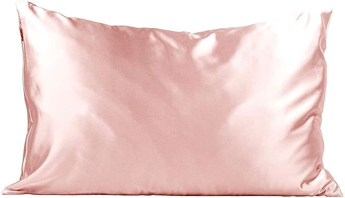 Kitsch 100% Satin Pillowcase with Zipper, Softer Than Silk, Vegan Silk Pillowcase Cover, Standard... | Amazon (US)