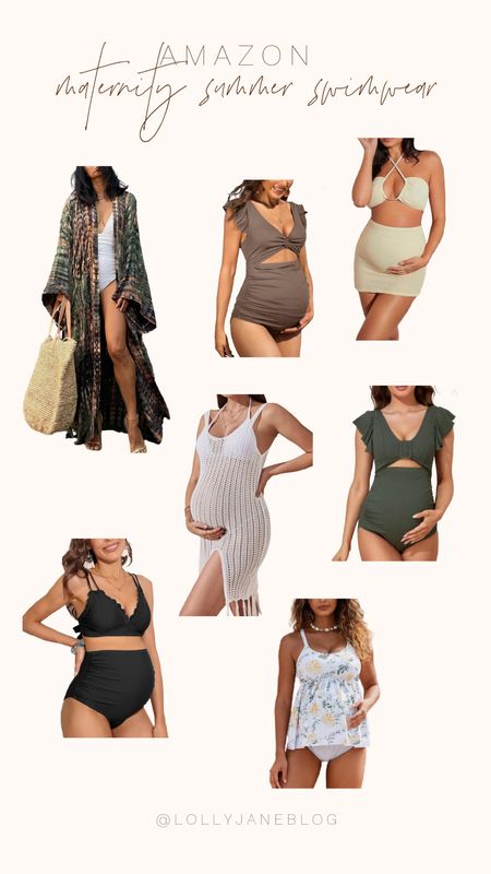 Amazon maternity summer swimwear! 

This summer is right around the corner, and having some cute bump in looks is so vital for this upcoming summer season! Kimonos are such a fun vibe to bring to any function, and same with these cute maternity cover ups! I am loving these 2 pieces, as well as these one pieces! Happy summer shopping! 

#LTKswim #LTKSeasonal #LTKtravel