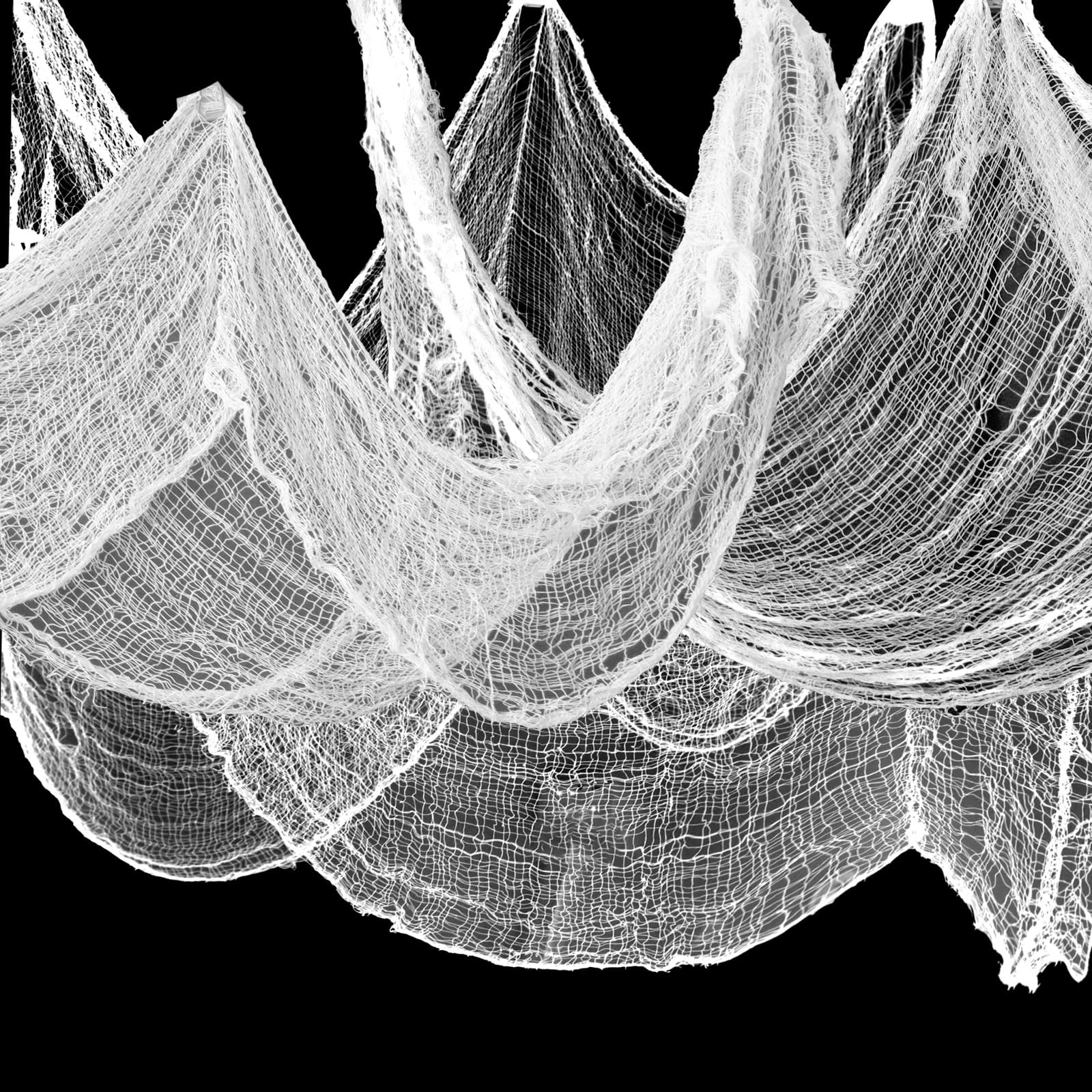 NEBURORA 630 x 30inch Creepy Cloth Large Size Spooky Halloween Supplies White Haunted Mansion Dec... | Amazon (US)