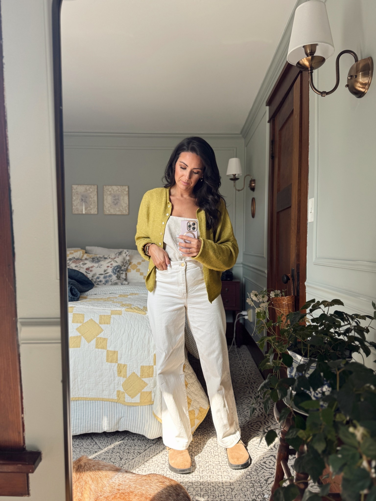 Yellow is the color of the season! Spring outfit inspo. White denim. Cardigans  

#LTKStyleTip #LTKSeasonal
